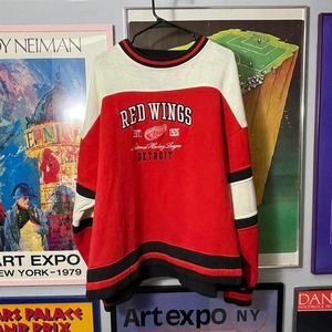Vintage 90s Pro Player Detroit Red Wings Sweater - SIZE 2XL